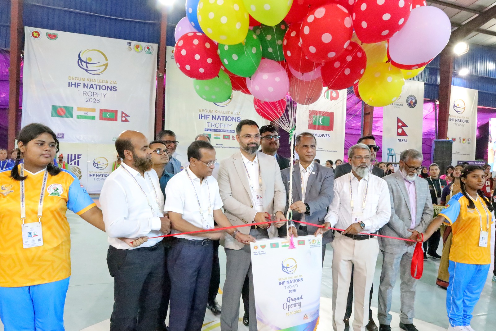 জমকালো আয়োজনে শুরু হলো ‘বেগম খালেদা জিয়া আইএইচএফ নেশনস ট্রফি’