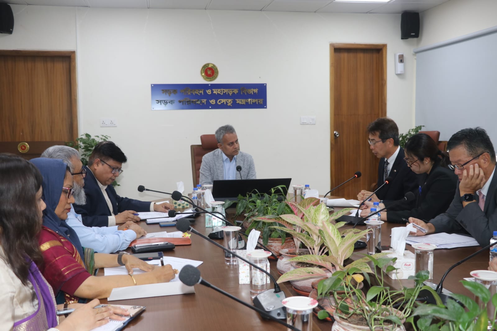 Courtesy meeting of Japan's Prime Minister's Special Adviser with Road, Waterways and Rail Minister Sheikh Rabiul Alam MP