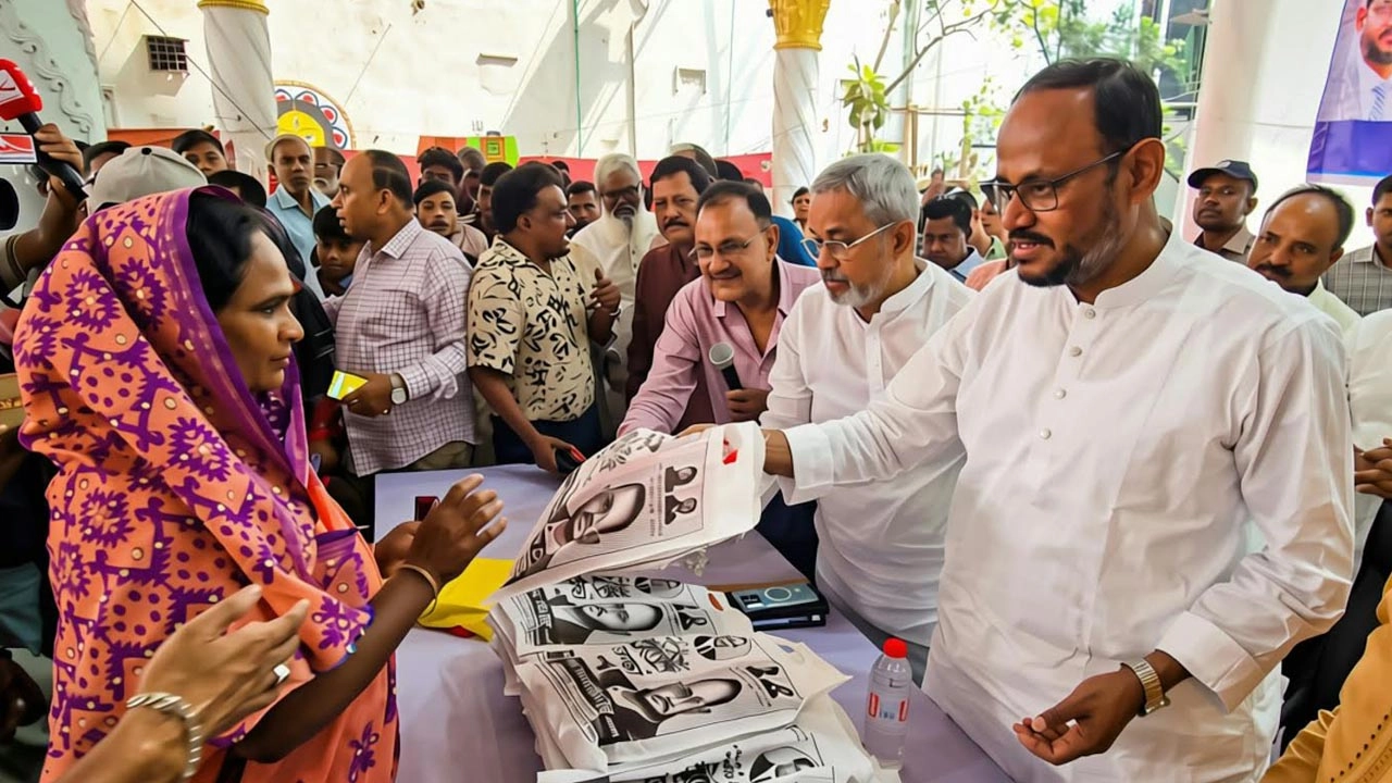২৮০০ হিন্দুধর্মাবলম্বীকে শাড়ি-পাঞ্জাবি ও নগদ অর্থ দিলেন প্রতিমন্ত্রী টুকু