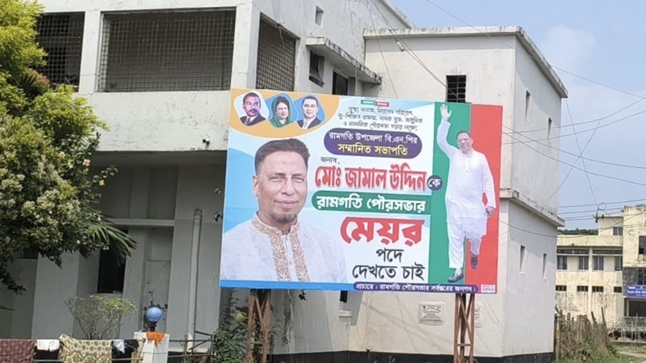 সরকারি হাসপাতালের সাইনবোর্ডে বিএনপি নেতার ব্যানার