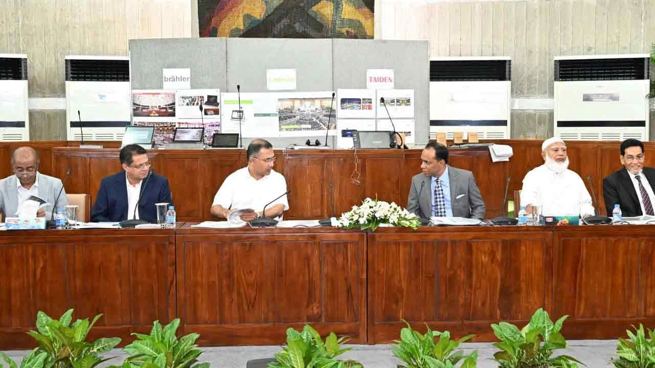High-level meeting on replacement of sound system of National Parliament
