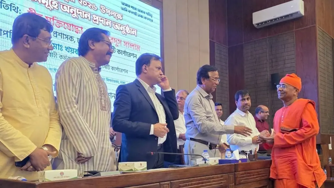 দুর্গাপূজা উপলক্ষে ১৬৮ মণ্ডপে ডিএসসিসির অনুদান